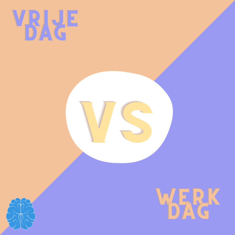 Day in a life: werkdag vs vrije&nbsp;dag